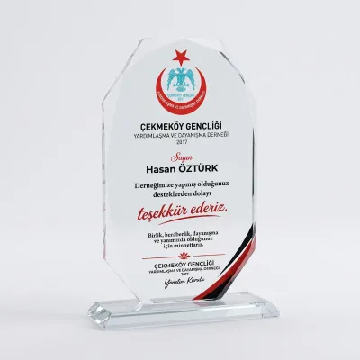 Baskılı Kristal Plaket