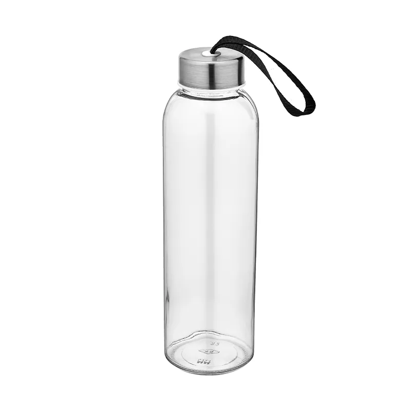 Mtr-0213 cam cam matara (siyah kılıflı) / 500 ml cam ürünler - Anadolu Promosyon