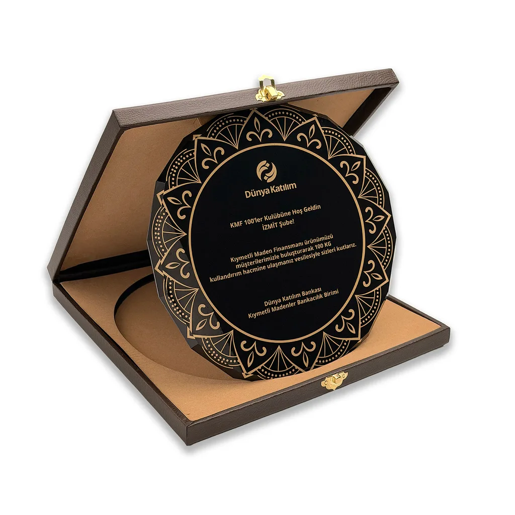 Pb1523 tabak kristal plaket - Anadolu Promosyon