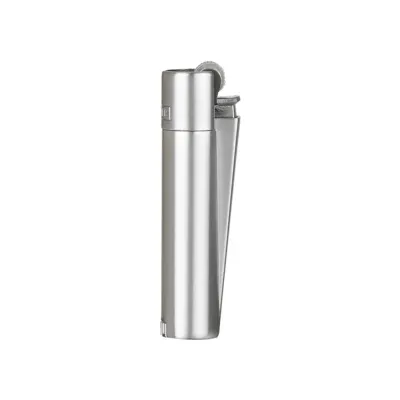 Mt-101 saten-silver clipper metal siboplu çakmak - Anadolu Promosyon