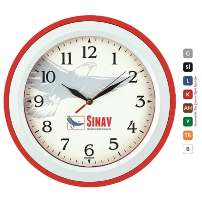 30232 plastik çerçeve duvar saati 33 cm - Anadolu Promosyon