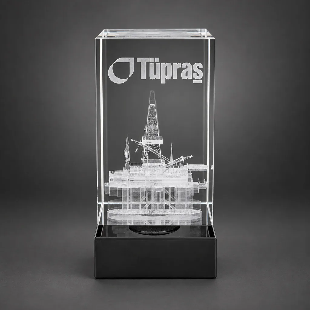 3d lazer patlatma küp 6x6x10 dikey siyah kaideli kristal küp ve 3d lazer - Anadolu Promosyon