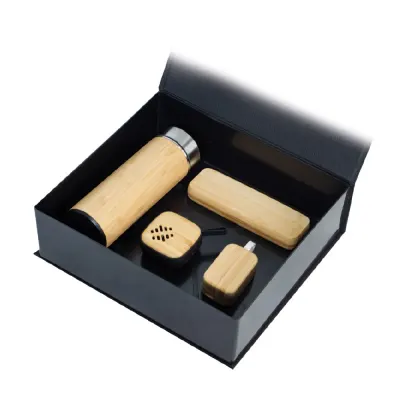 1781 kutulu bambu vip set - Anadolu Promosyon