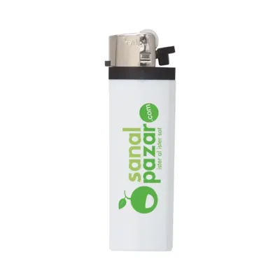 Ymn-218 beyaz i-lighter taşlı siboplu çakmak - Anadolu Promosyon