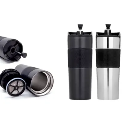 90118 filitreli metal french press termos 500 ml - Anadolu Promosyon