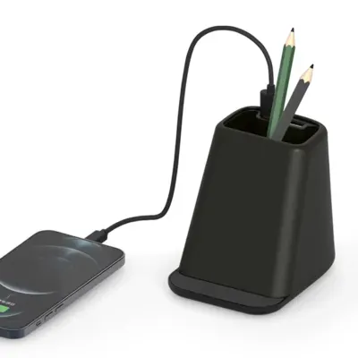 4280 siyah wireless şarj & kalemlik - Anadolu Promosyon