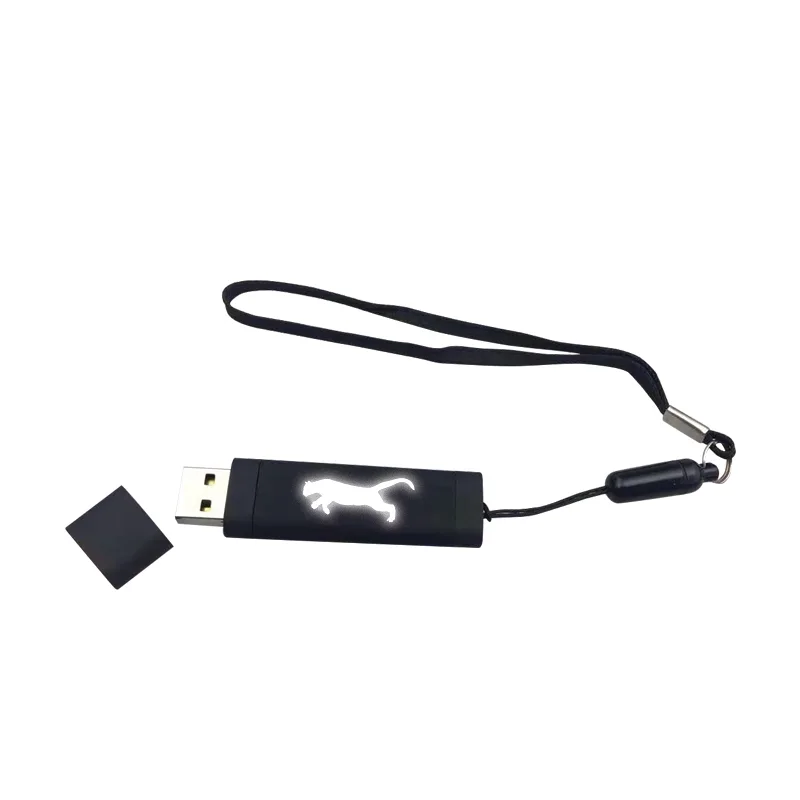 F-200-16 siyah - beyaz işık 16 gb işıklı rubber usb usb bellekler - Anadolu Promosyon