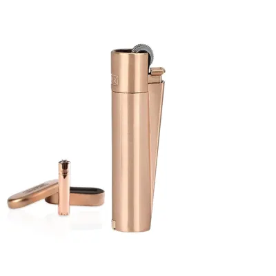 Mt-115 rose gold clipper metal siboplu çakmak - Anadolu Promosyon