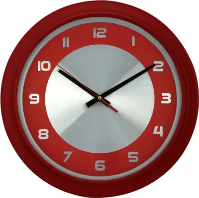 302242 plastik çerçeve çemberli metal kadran duvar saati 38 cm - Anadolu Promosyon