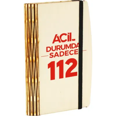 Ah-010 ahşap notluk geri dönüşümlü ürünler - Anadolu Promosyon