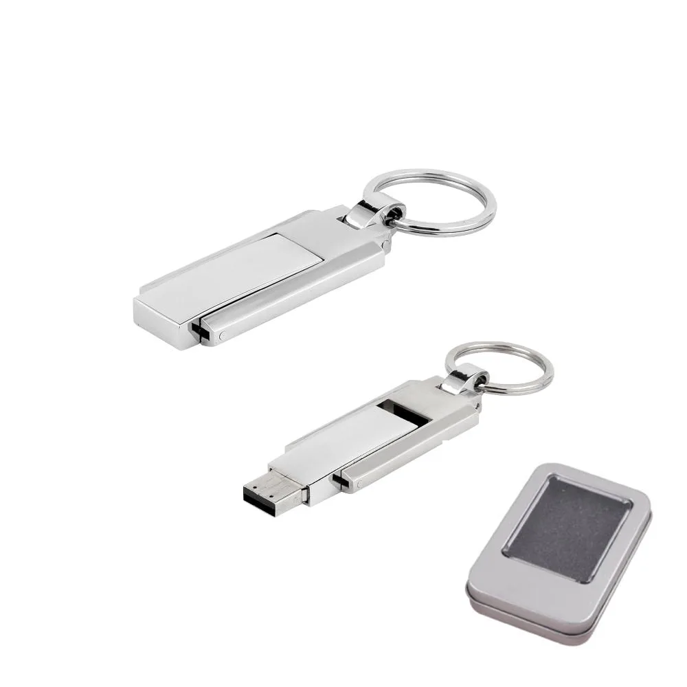 7274 Metal Anahtarlık USB Bellek Gümüş 16 GB