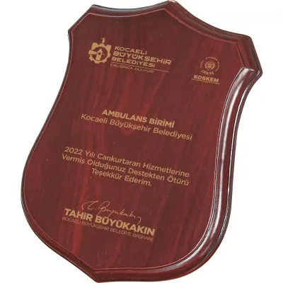 Bk-75 ahşap plaket - Anadolu Promosyon