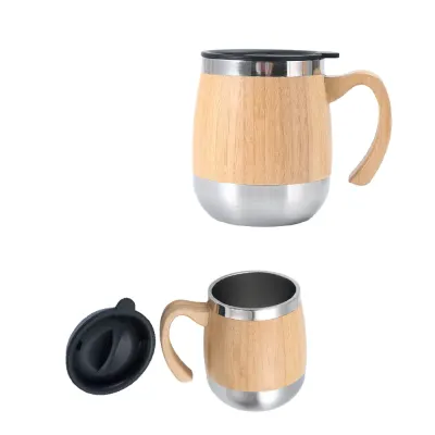 8194 bambu termos bardak 450 ml - Anadolu Promosyon