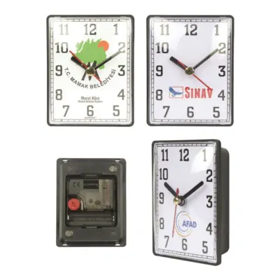 30343 miknatisli dikdörtgen buzdolabi saati 8.5 x 10.2 magnetler - Anadolu Promosyon
