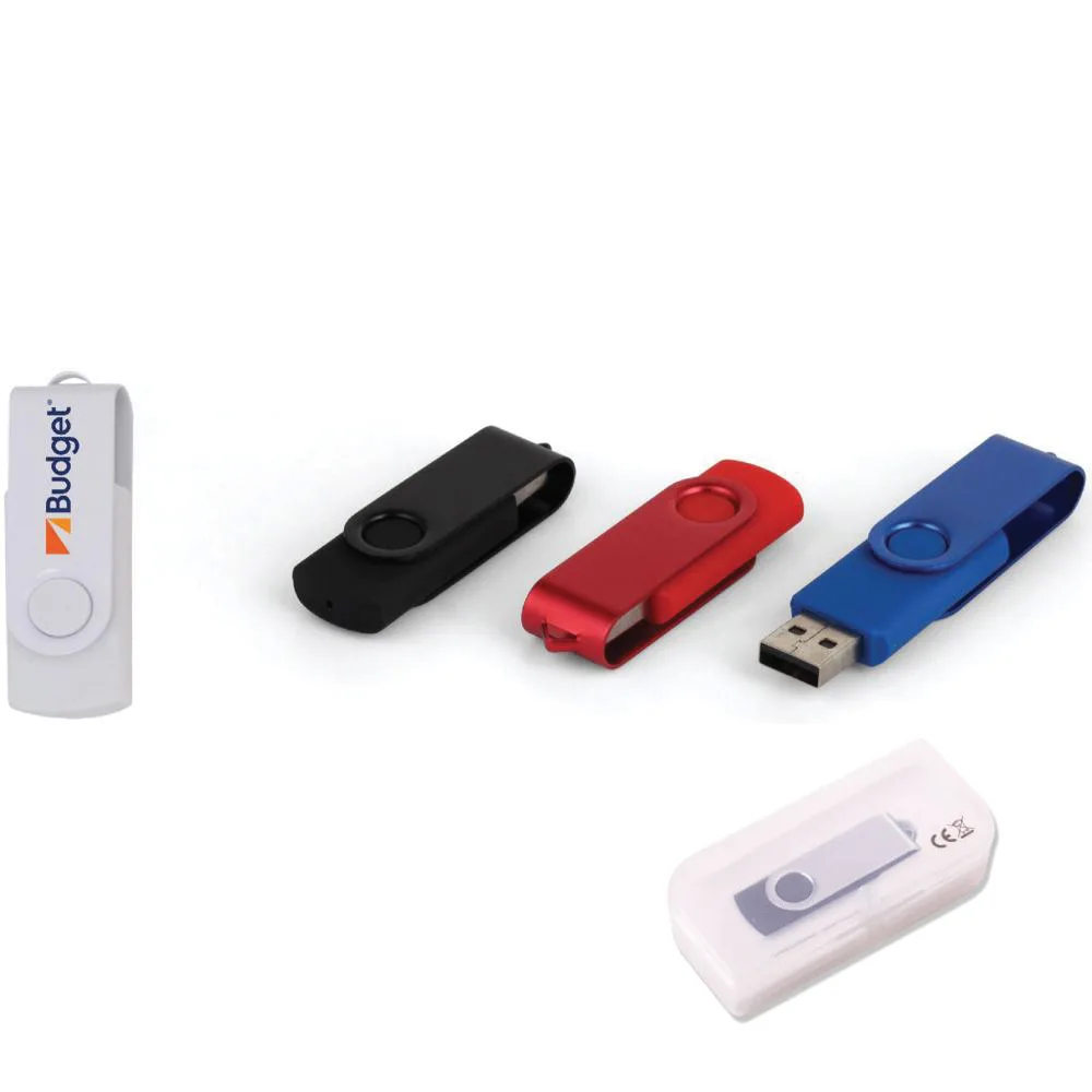 7244 Metal Renkli USB Bellek Beyaz 16 GB