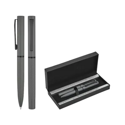 1251-rt füme metal roller & tükenmez kalem seti - Anadolu Promosyon