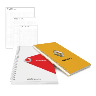 Bk-03-1421 yandan spiralli yandan spiralli karton defter - Anadolu Promosyon