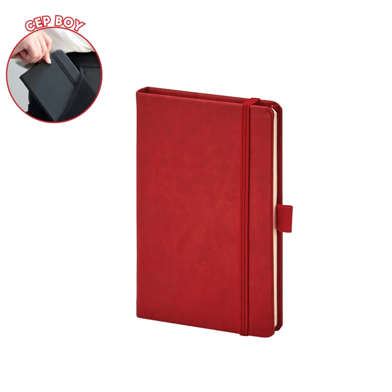 923-914 beyaz 9 x 14 termo deri defter not defterleri - Anadolu Promosyon
