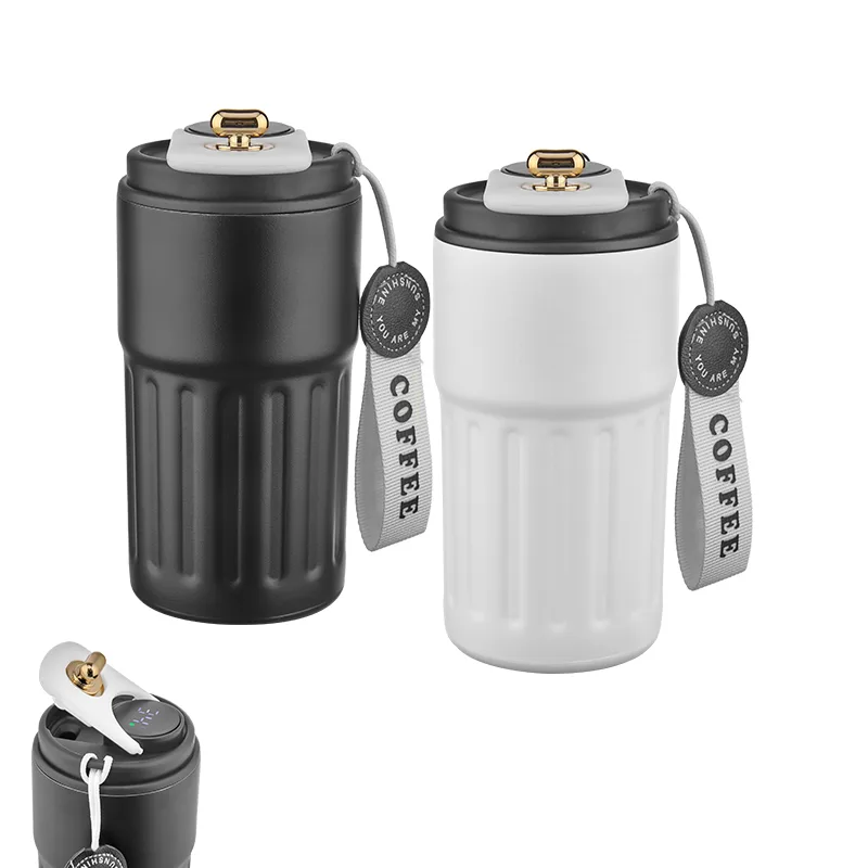 5351 beyaz çelik termos / 440 ml - Anadolu Promosyon