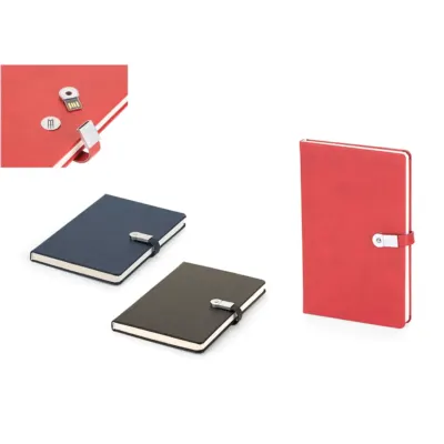 6490 termoderi kapaklı usb'li defter ( 13 x 21 cm ) diğer promosyon ürünleri - Anadolu Promosyon