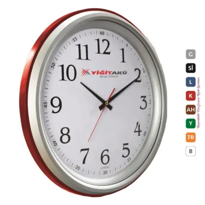 30230-ç plastik çerçeve çemberli duvar saati 46 cm - Anadolu Promosyon