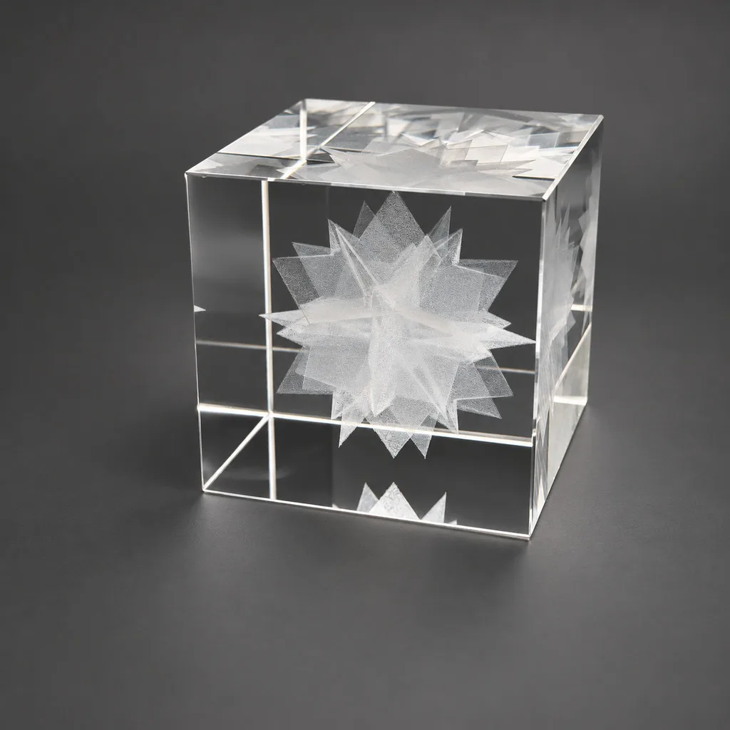 3d lazer patlatma küp 6x6x6 kristal küp ve 3d lazer - Anadolu Promosyon