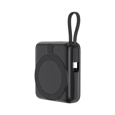 Pb-4013 siyah - beyaz led 10.000 mah magsafe powerbank - Anadolu Promosyon