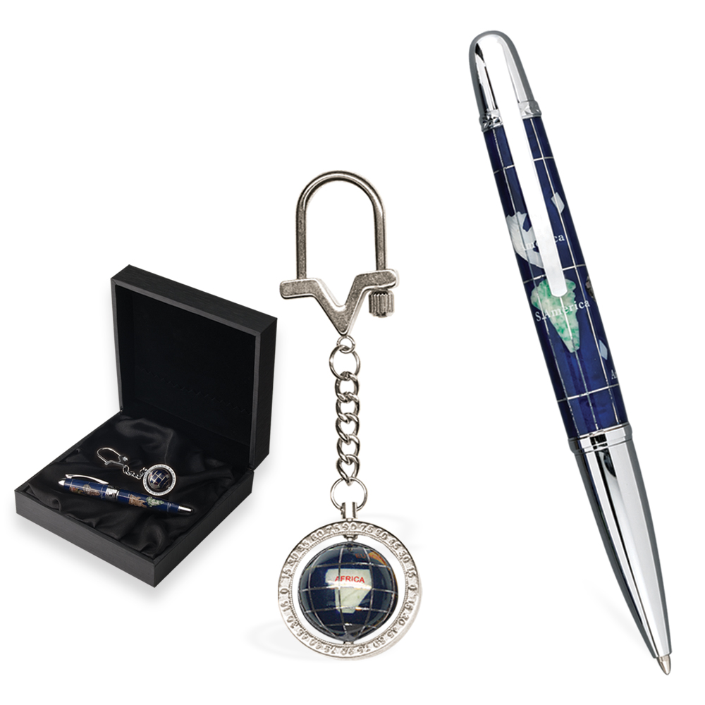 1610 Anahtarlıklı Tekli Roller Kalem Seti