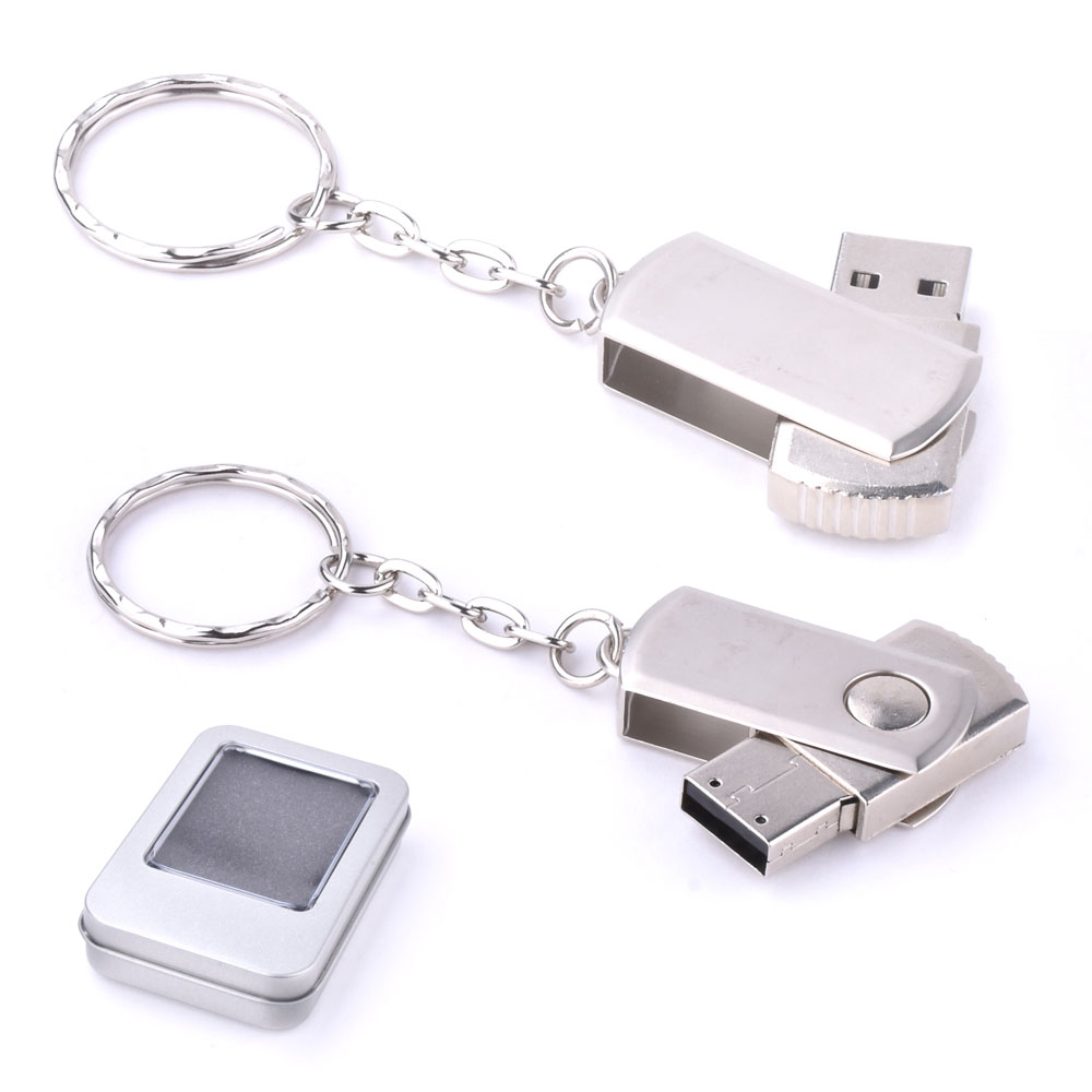 72633 USB 3.0 Bellek  Döner Kapaklı Metal Anahtarlık