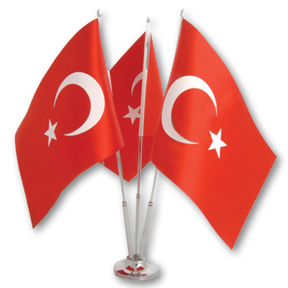 91032 Üçlü Masa Bayrağı