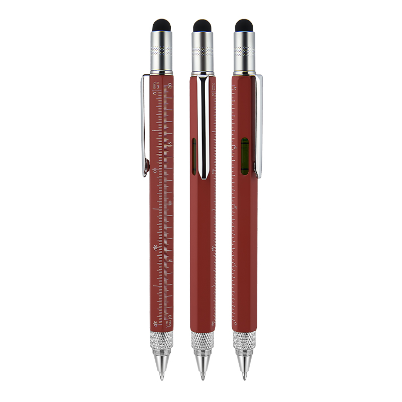 652 Metal Su Terazili - Tornavidalı Touchpen Kalem