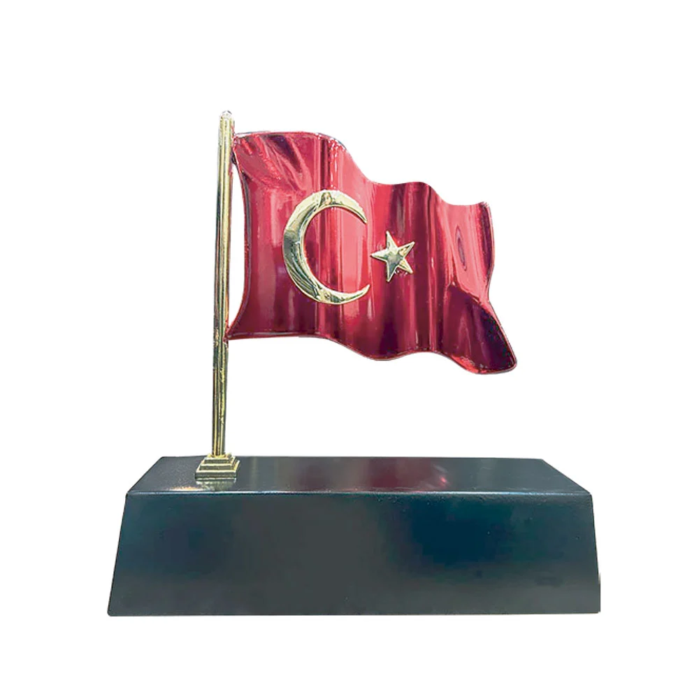 4180 Masaüstü Bayraklı İsimlik Siyah