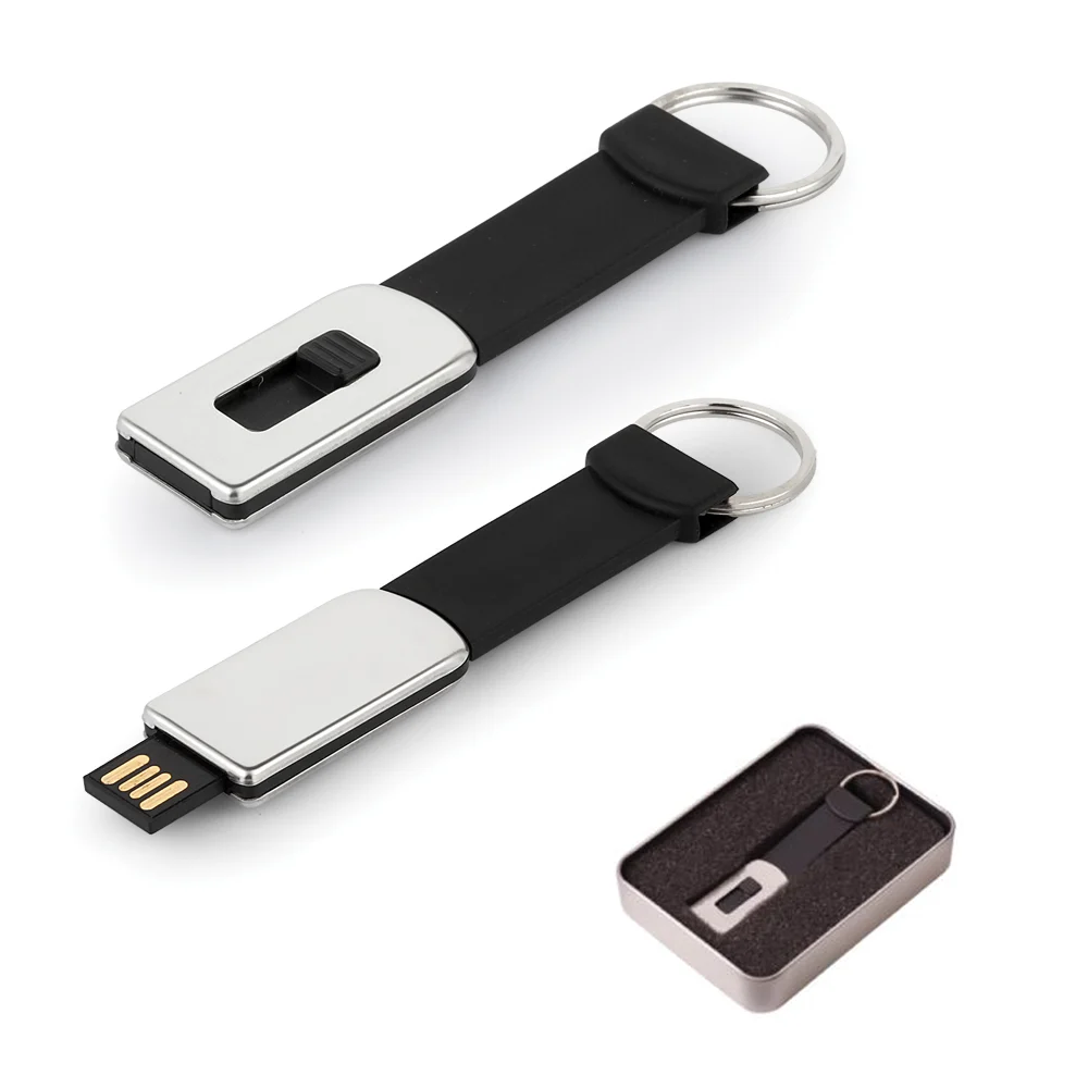 7275-8GB 8 GB Metal Anahtarlık USB Bellek Siyah