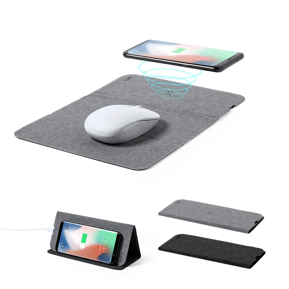 01194 Wireless Şarjlı Mousepad Gri - Anadolu Promosyon