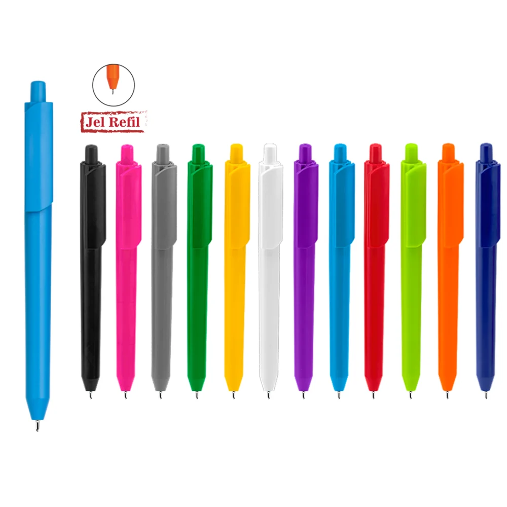 10605 Plastik Tükenmez Kalem ( Jel Refil ) Beyaz - Anadolu Promosyon