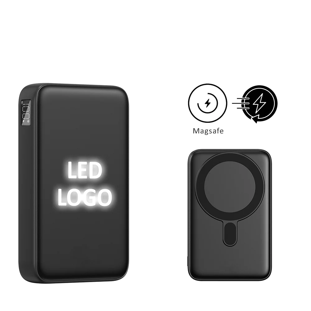 2755 powerbank 10000 mah ( işıklı magsafe & 22.5w hızlı şarj ) - Anadolu Promosyon