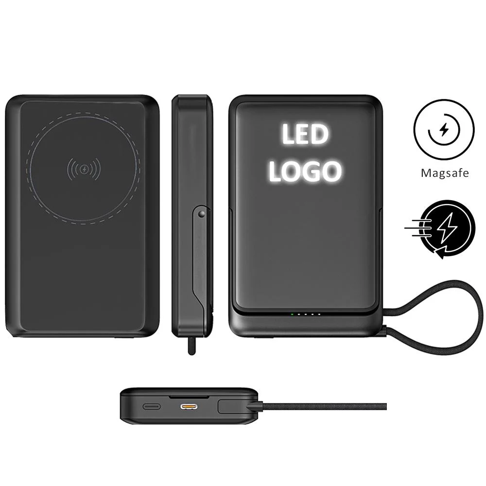 2760 powerbank 10000 mah ( işıklı magsafe & 22.5w hızlı şarj ) - Anadolu Promosyon