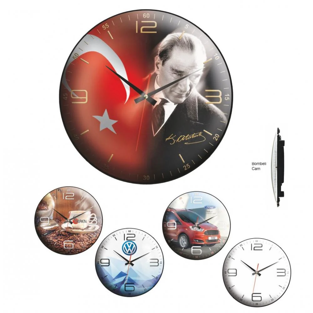 40340 bombe cam duvar saati - Anadolu Promosyon