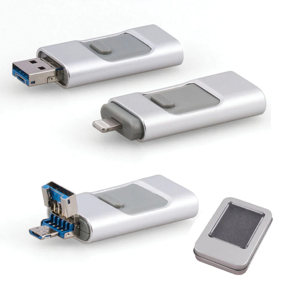 7202-32GB 32 GB Metal USB Bellek Gümüş - Anadolu Promosyon