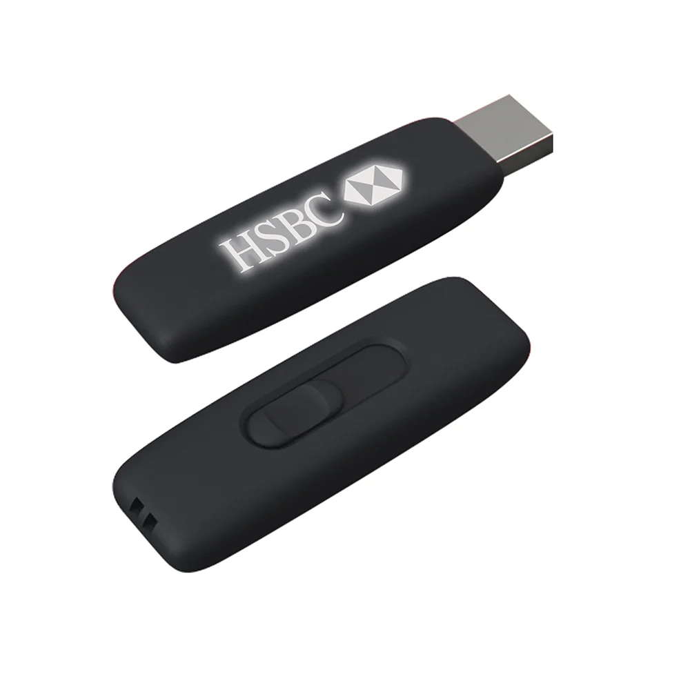 7218-32GB 32 GB Rubber Işıklı USB Bellek Siyah - Anadolu Promosyon