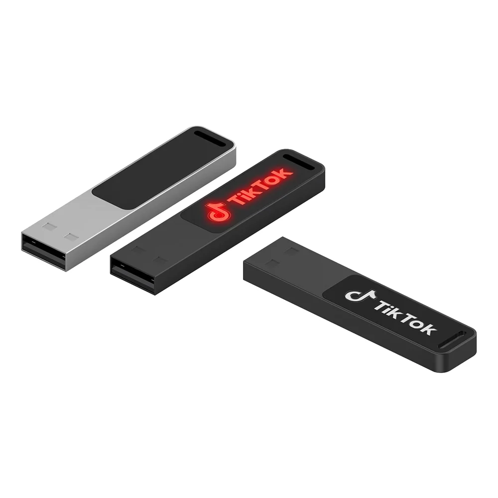 7219-16GB 16 GB Metal Işıklı USB Bellek Siyah - Anadolu Promosyon