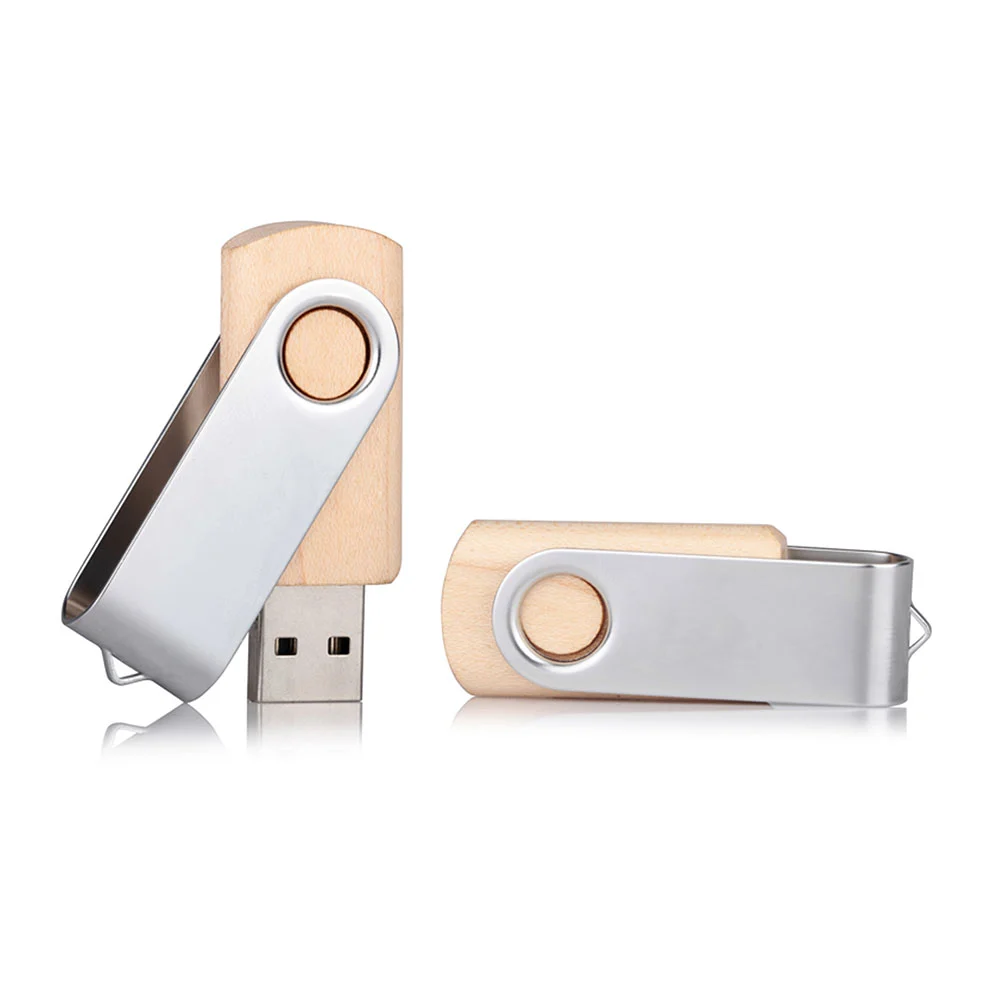 7241-32GB 32 GB Ahşap Döner Kapaklı USB Bellek  - Anadolu Promosyon